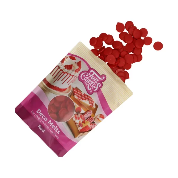 MELTS DECO 250G RED - FUNCAKES