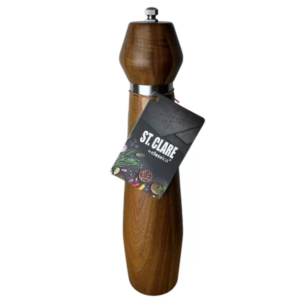 SALT/PEPPER GRINDER ACACIA AND STAINLESS STEEL 25CM - CLASSICA