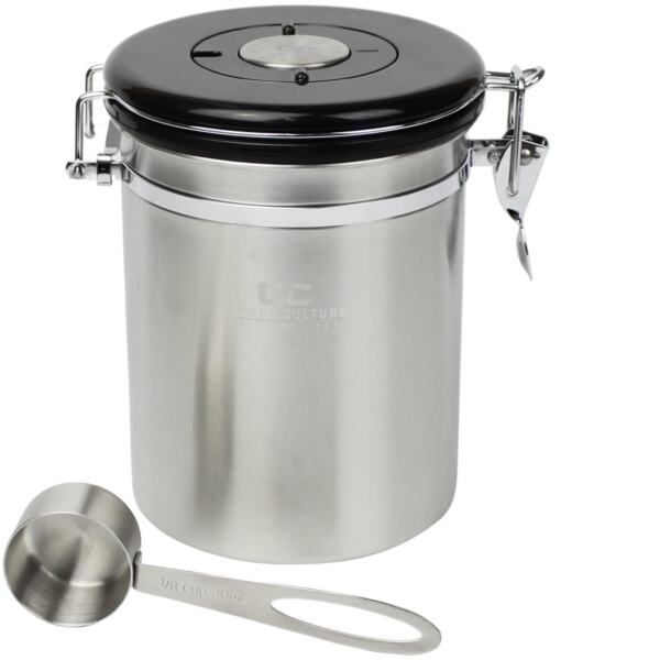 COFFEE CANISTER S/S LARGE - COFFEE CULTURE