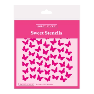 STENCIL - BUTTERFLIES SCATTERED - SWEET STICKS