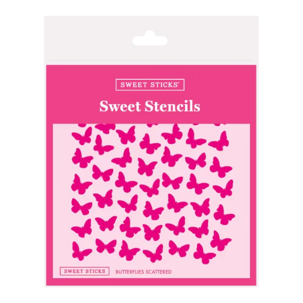 STENCIL - BUTTERFLIES SCATTERED - SWEET STICKS