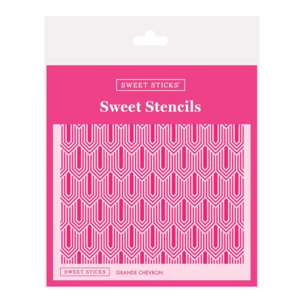 STENCIL - GRAND CHEVRON - SWEET STICKS