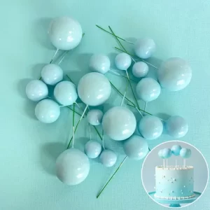 BALL TOPPER BABY BLUE 20PC - CAKE CRAFT