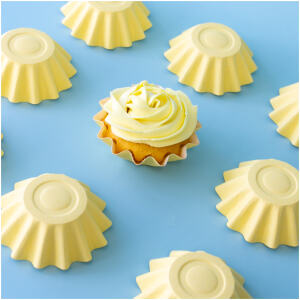 BAKING CUPS BLOOM YELLOW - PAPYRUS