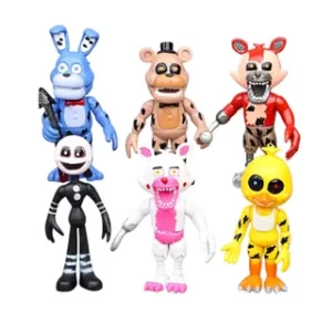 FIVE NIGHTS AT FREDDYS FIGURINES 6PC - CAKE CRAFT
