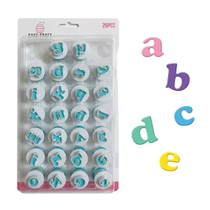 ALPHABET PLUNGER CUTTER SET LOWER CASE 26PC - LOYAL