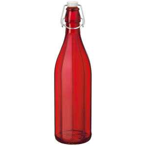 OXFORD WATER BOTTLE RED 1LTR - BORMIOLI