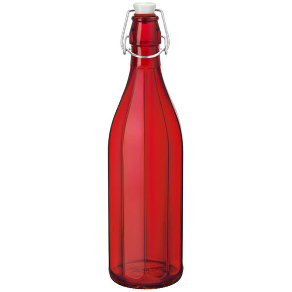 OXFORD WATER BOTTLE RED 1LTR - BORMIOLI