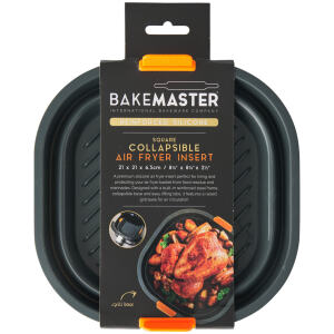 AIR FRYER BASKET SQ 21CM - BAKEMASTER