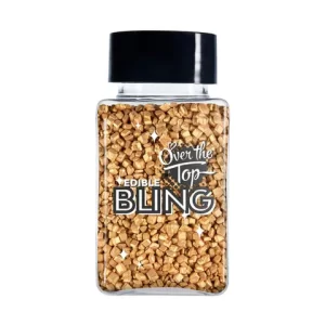 EDIBLE SANDING SUGAR PEARL GOLD 80G - OVER THE TOP