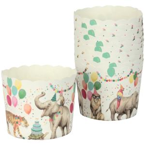 CUPCAKE PAPERS 12 PACK PARTY ANIMALS - IGDESIGN