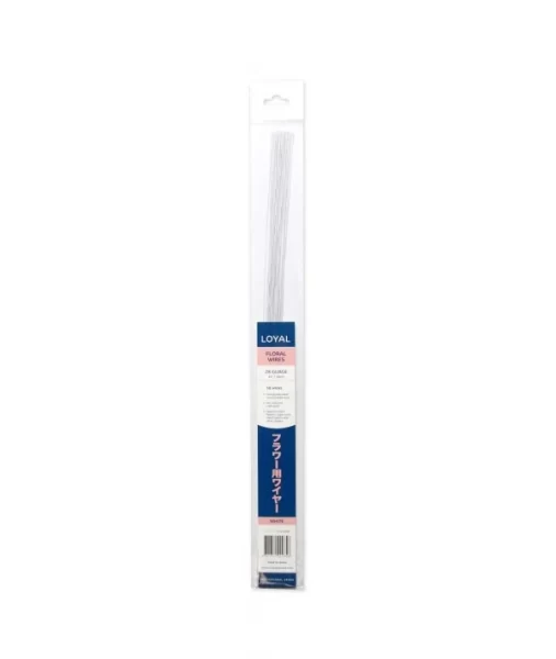 FLOWER WIRE WHITE 22 GAUGE - LOYAL