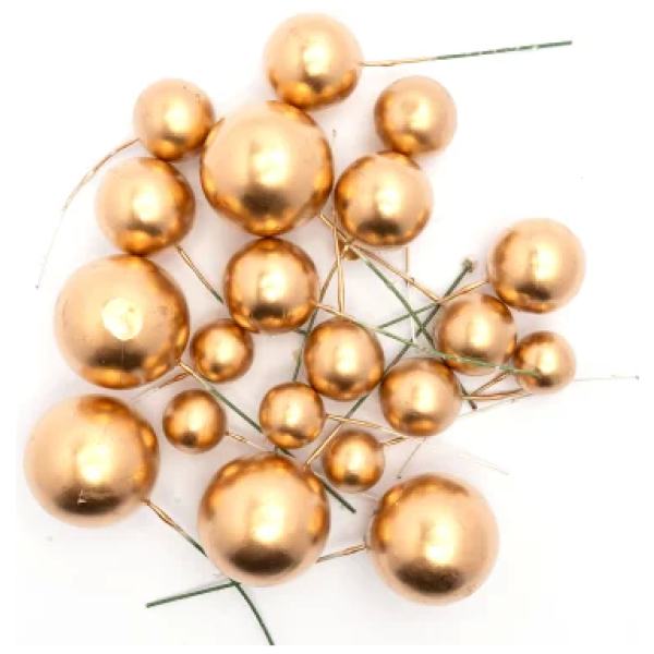 BALL TOPPER GOLD 20PC SET - CAKE CRAFT