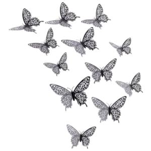 CAKE TOPPER BLACK BUTTERFLY - ICONIC