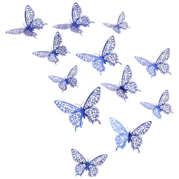 CAKE TOPPER BLUE BUTTERFLY - ICONIC