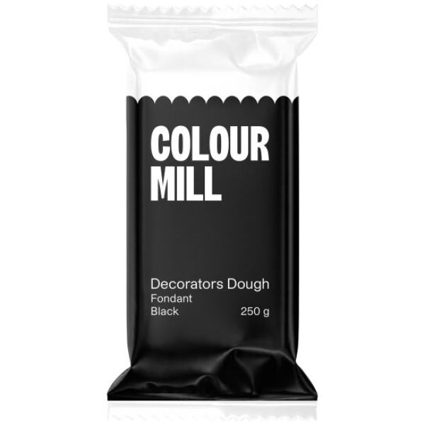 FONDANT 250G BLACK COLOUR MILL - LOYAL