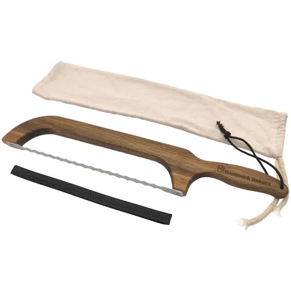 BREAD BOW KNIFE ACACIA WOOD - BRUNSWICK