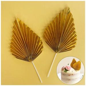 FAN TOPPER GOLD SET 2 - CAKE CRAFT