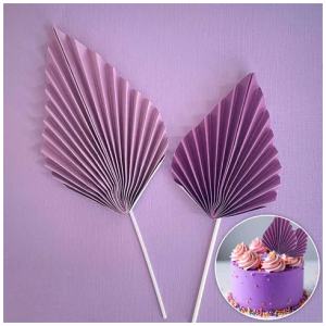 FAN TOPPER PURPLE SET 2 - CAKE CRAFT