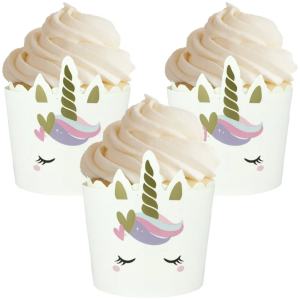 CUPCAKE PAPERS 12 PACK UNICORN - IGDESIGN