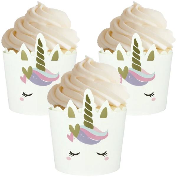 CUPCAKE PAPERS 12 PACK UNICORN - IGDESIGN