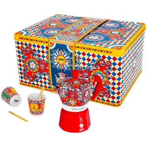MOKA 2CUP + CUPS DOLCE AND GABBANA RED GIFT SET