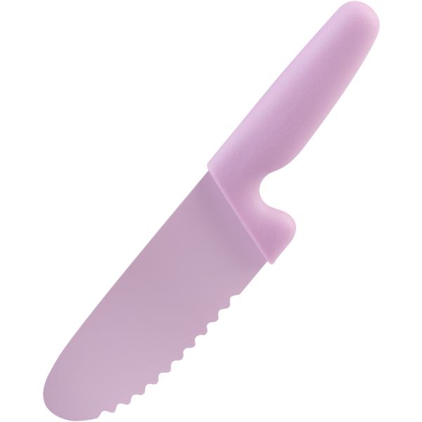 KIDS SAFETY KNIFE PINK SERRATED BLADE - APPETITO - Image 2
