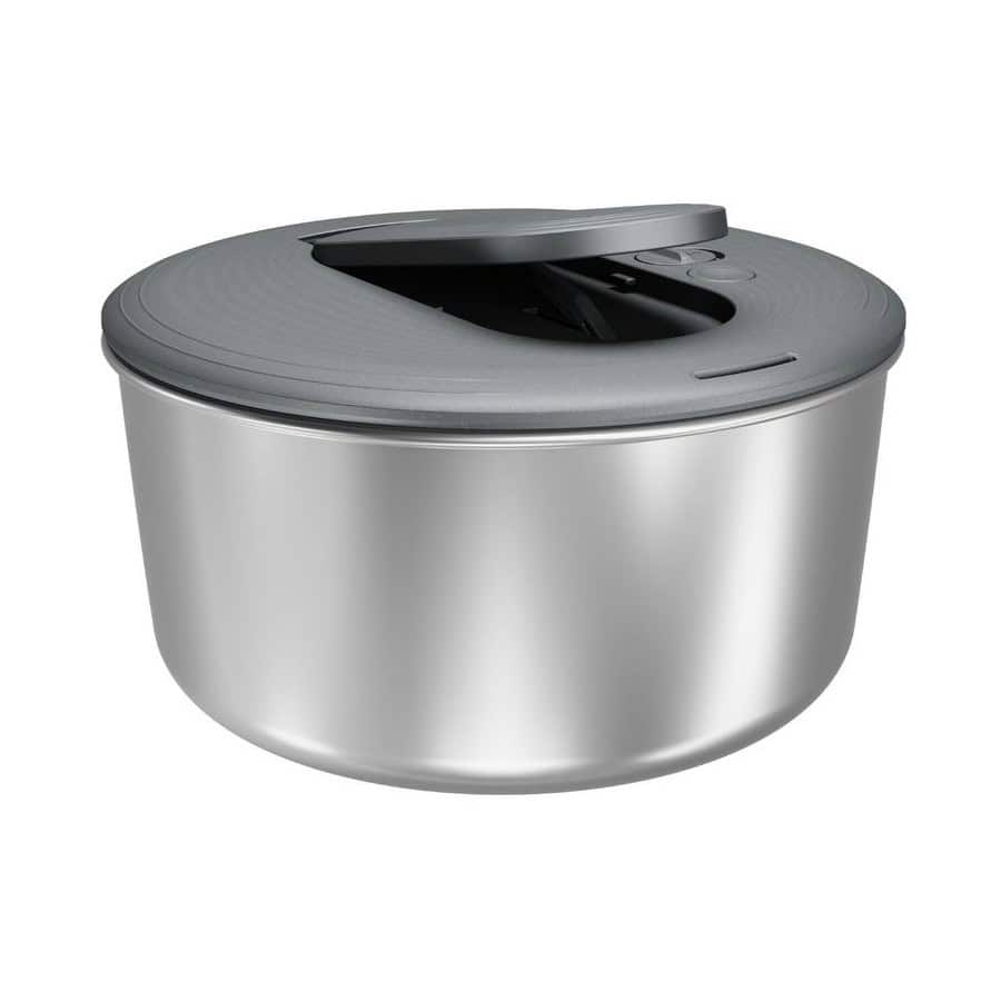 SALAD SPINNER STAINLESS STEEL LGE SWIFT DRY - ZYLISS