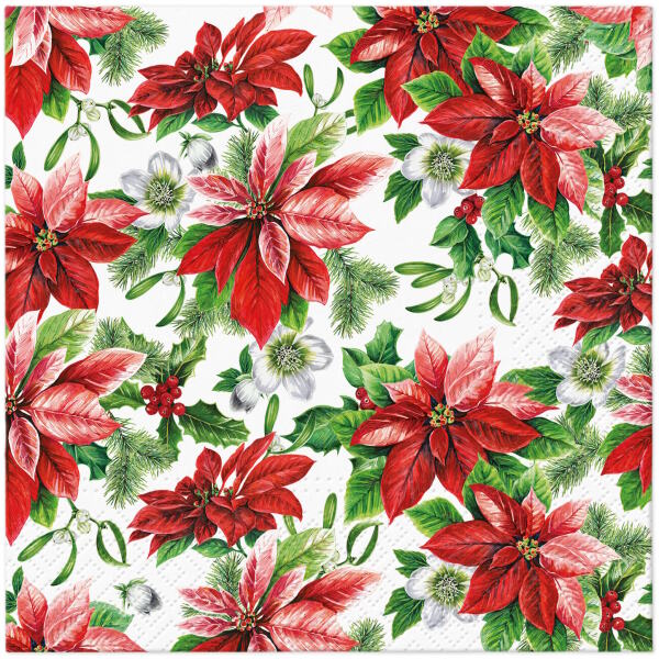 NAPKINS POINSETTIA - PAW