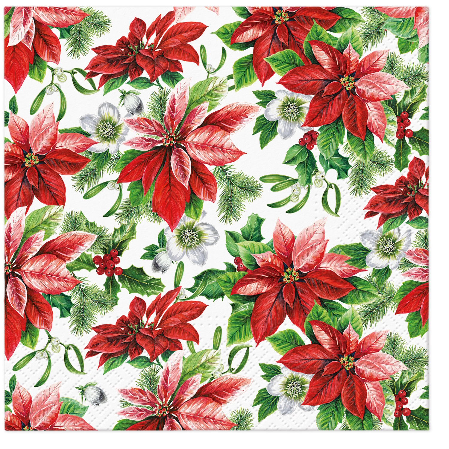 NAPKINS POINSETTIA - PAW
