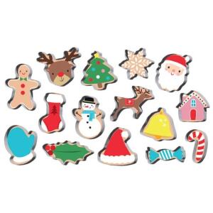 COOKIE CUTTER CHRISTMAS 15PACK ASSORTED - IG DESIGN