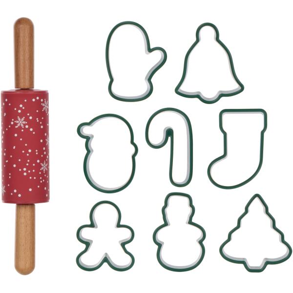 COOKIE CUTTER AND ROLLING PIN GIFT SET - DAVIS