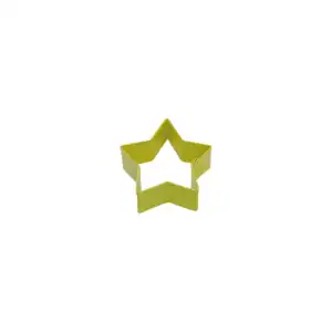 COOKIE CUTTER STAR YELLOW 9CM
