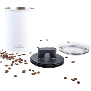 COFFEE CANISTER 1.3LT S/S WHITE - CASABARISTA