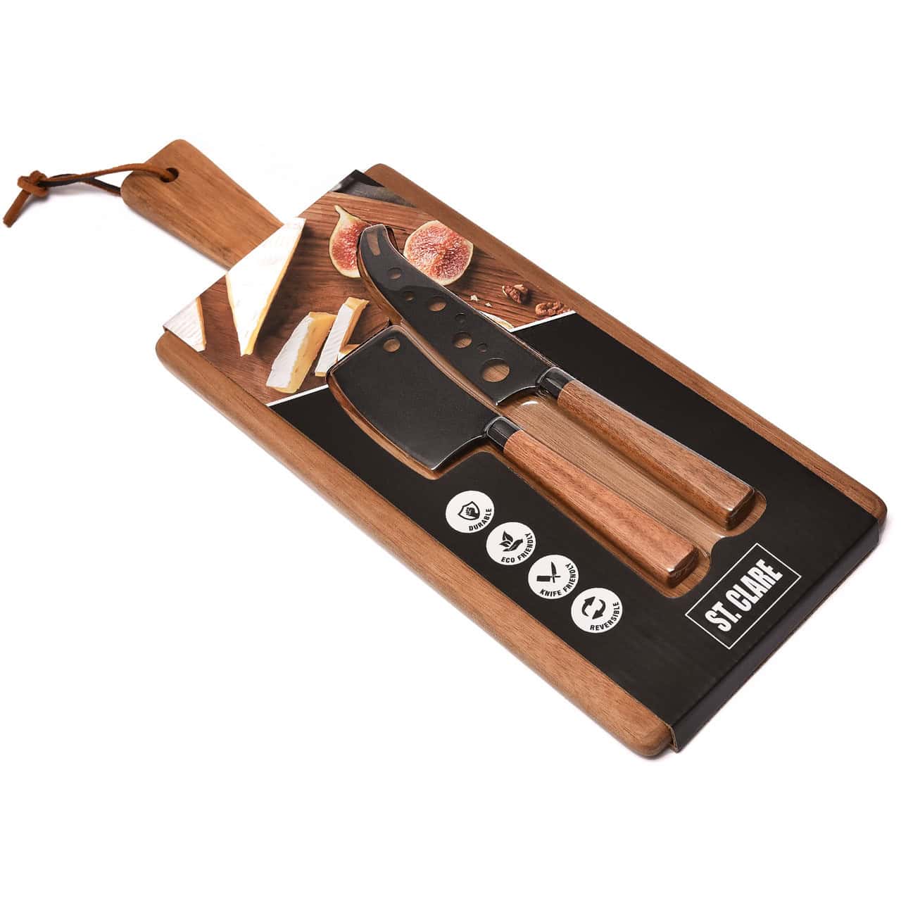 CHEESE BOARD GIFT SET 3PC GIFT BOXED - ST CLAIRE