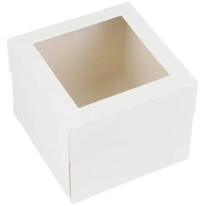 CAKE BOX SQUARE 12X12X 12"CLEAR LID - ICONIC