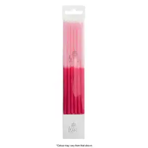 CANDLES BLOCK 12CM PINK 12SET - WISH