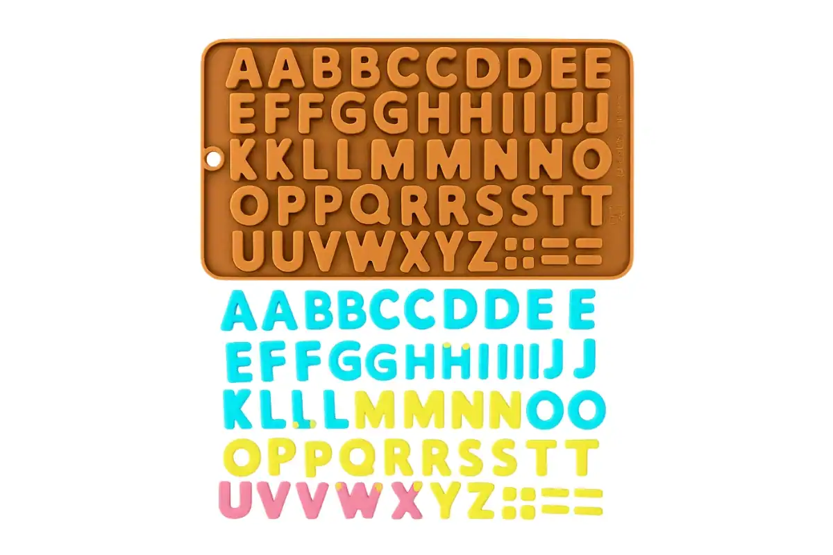 ALAPHABET LETTERS SILICONE MOULD - ICONIC