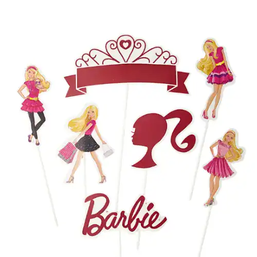 CAKE TOPPER 7PC SET BARBIE - CAKE CRAFT - Image 2