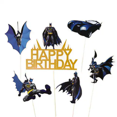 CAKE TOPPER 6PC BATMAN - CAKE CRAFT - Image 3