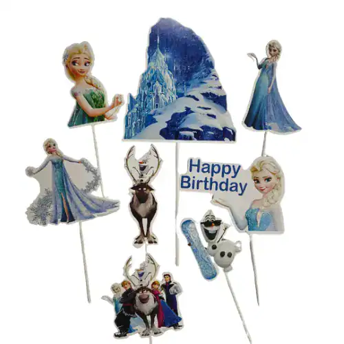 CAKE TOPPER 8PC FROZEN - CAKE CRAFT - Image 3