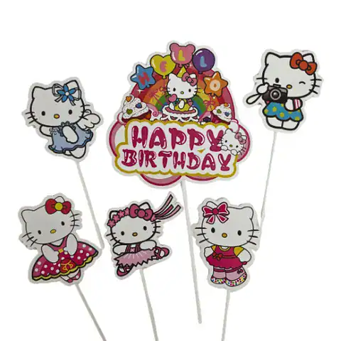 CAKE TOPPER 6PC HELLO KITTY - CAKE CRAFT - Image 3
