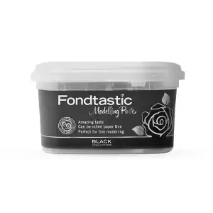 GUM PASTE BLACK 250G - FONDTASTIC