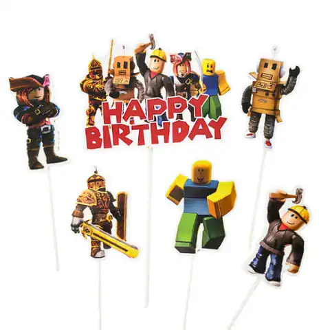 CAKE TOPPER 6PC ROBLOX - CAKE CRAFT - Image 2