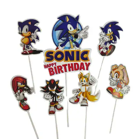 CAKE TOPPER 7PC SONIC THE HEDGEHOG - CAKE CRAFT - Image 3