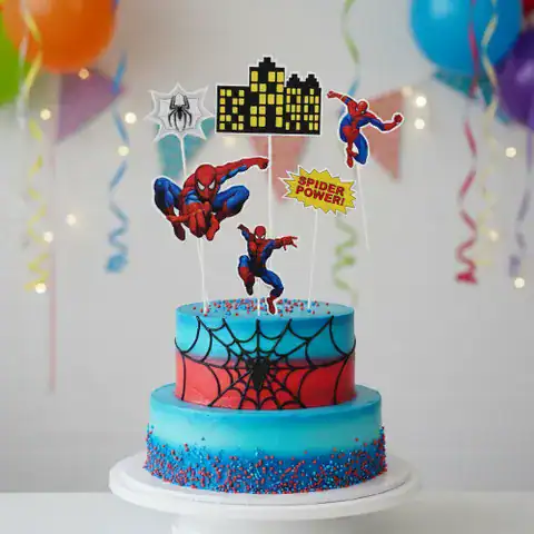 CAKE TOPPER 6PC SPIDERMAN - CAKE CRAFT - Image 2