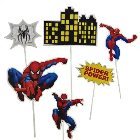CAKE TOPPER 6PC SPIDERMAN - CAKE CRAFT - Image 3