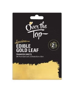 EDIBLE GOLD LEAF 24K 2PC - OVER THE TOP