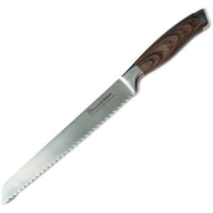 BREAD KNIFE WOODEN LOOK HANDLE - BRUNSWICK BAKERS