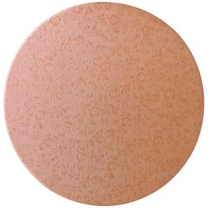 CAKE BOARD MASONITE ROUND 12" ROSE GOLD - ICONIC